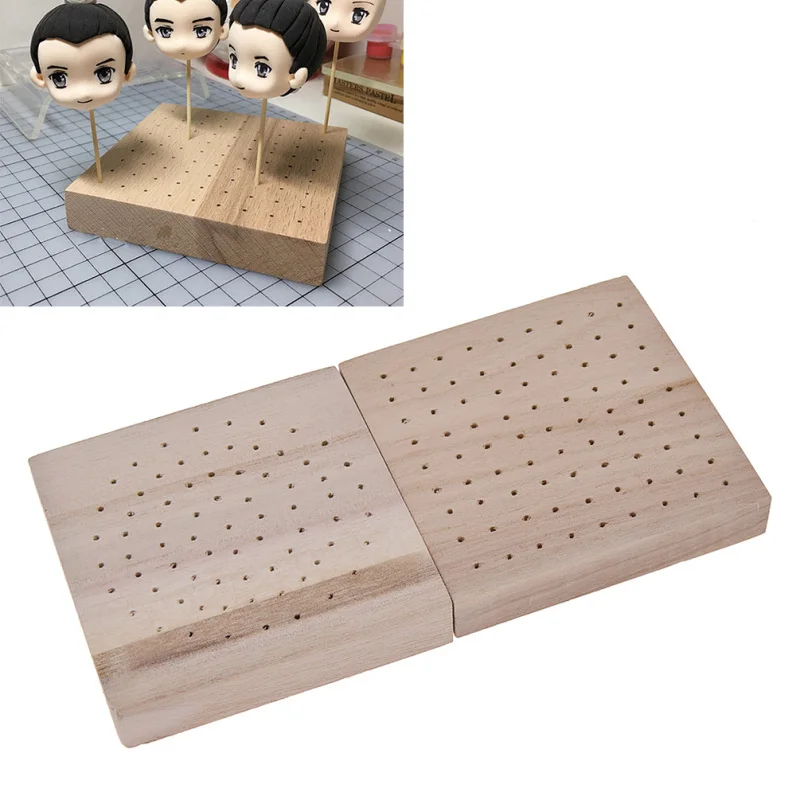 Clay Clay Figure Drying Rack Pine Square Hole Insert Wooden Board Modeling Tools Accessoires Practical Sculpture Clay Tools