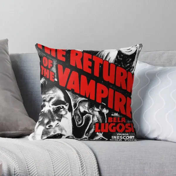 Vampire Dark Lord Dracula Bela Lugosi Ho  Printing Throw Pillow Cover Anime Fashion Office Fashion Pillows not include One Side