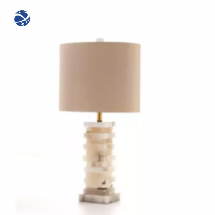 Art Marble Table Lamp Simple Design Hotel Club Desk Lights Decorative Living Room Bedside Classic Table Light