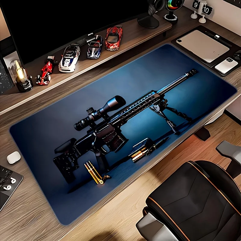 

XXL Gun Pattern Gaming Large Mouse Pad 900x400MM Non-Slip Rubber Base Keyboard Desk Mat Gamer Office Computer Laptop Accessories