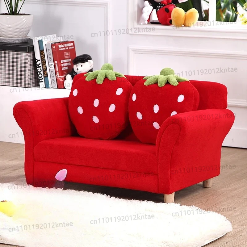 Sofa Niedliches Cartoon-Stoff-Erdbeer-Sofa Modernes Tatami-Kombinations-Sofa
