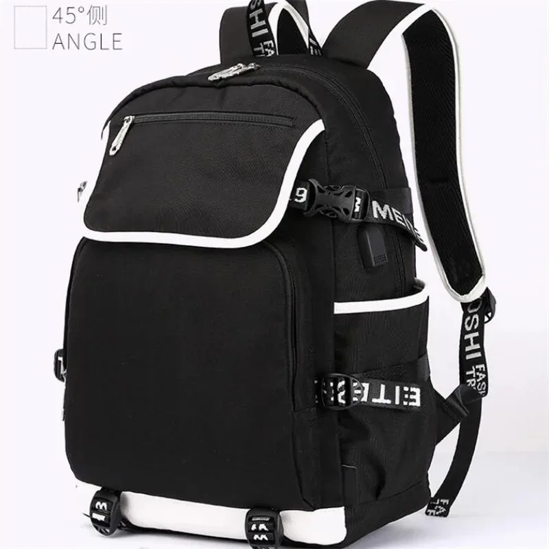 Demon Slayer Shinobu Uzui Tengen Zaino Adolescenti Zaino Anime Uomo Donna Moda Porta di ricarica USB Spalla per laptop Mochila