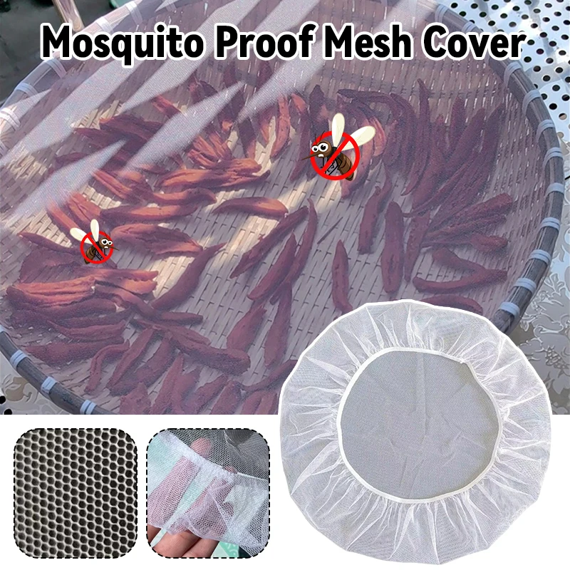 

10PCS Mesh Food Cover Insect-Proof Breathable Meal Food Jar Pot Tray Anti Fly Anti-Fall Leaves Protection Tool Easy to Clean