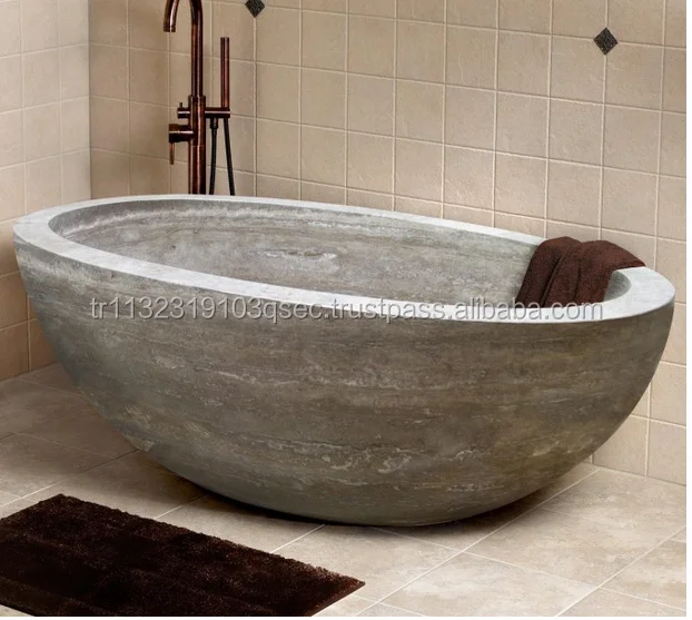 Bathroom Bathtub,Custom Sizes Natural Stone Marble Bathroom Free Standing Bathtub Marble And Travertine Sinks Made In Turkey