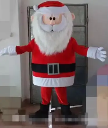 Gran oferta de disfraz de mascota de dibujos animados de Papá Noel bonito de espuma, vestido de lujo de Navidad, disfraz de mascota de Halloween