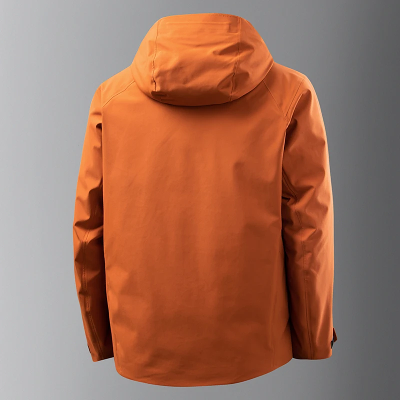 Premium Quality Man down Jacket Traceless Waterproof Cold Protection 90% White Duck down Winter New Hooded Leisure Mens Clothing