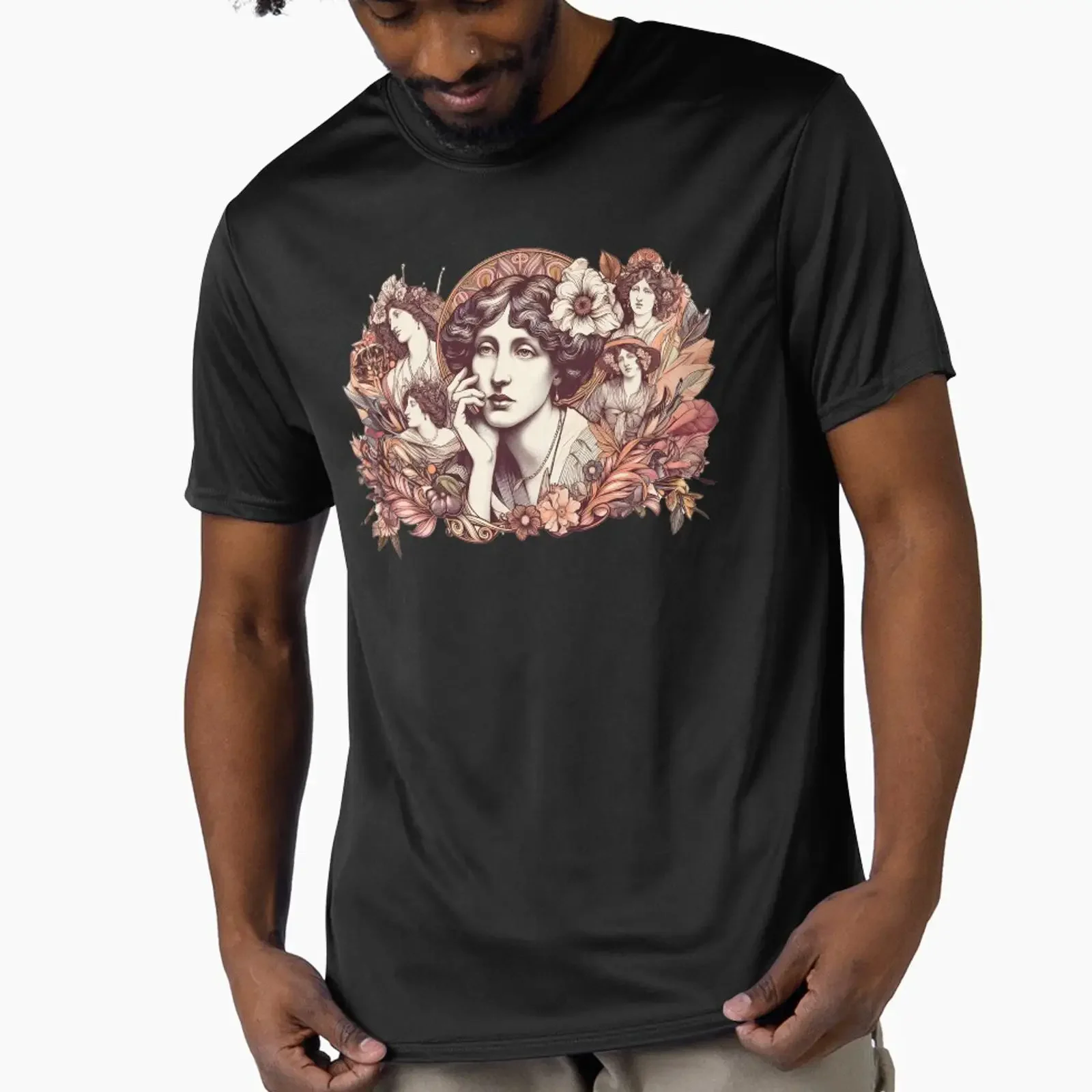 Virginia Woolf designed and sold by oskyposters vintage Washed Stylish fashion Slightly Unisex Versatile Soft Casual