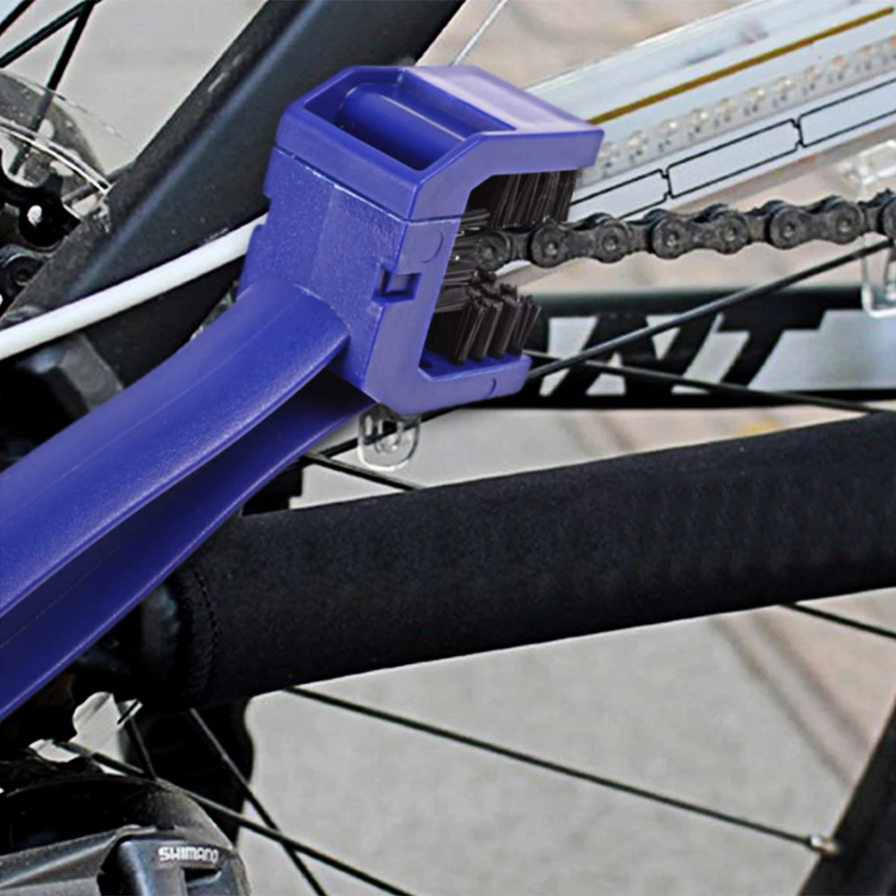 Cleaner Blue Motorcycle BicyCrankset Cleaning Brush Tool Car