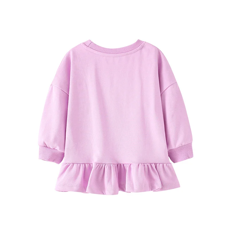 Jumping Meters 2-7T Ice Cream Autumn Winter Girls Sweatshirts For Baby Long Sleeve Children\'s Clothing Embroidery Hooded Shirts