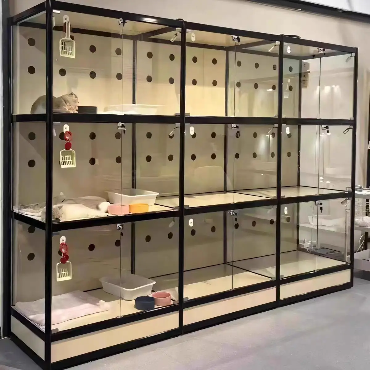 Hot Sale Large DIY Alu Alloy Tube Pet House Cat Toilet Dog Cage Cat Villa Room With T Slot Aluminum Extrusion Profile