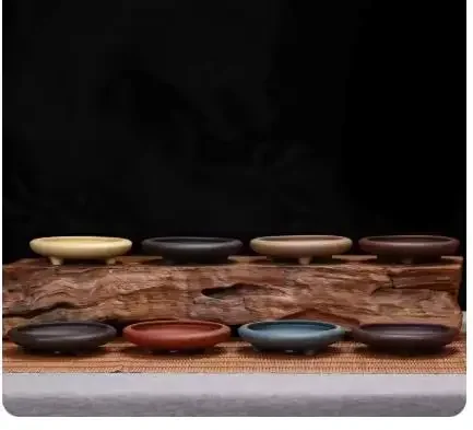 2025 New Household Ceramic Purple Clay Flower Pot Small Classical Chinese Succulent Desktop Flower Bonsai Pot