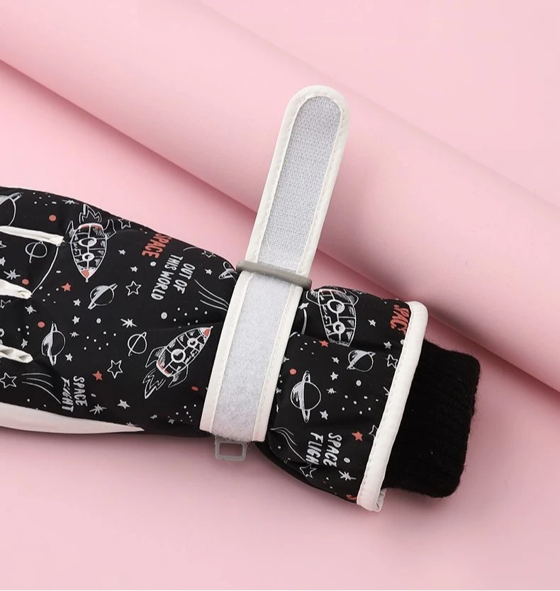 أطفال شتاء دافئ يندبروف الطقس البارد في الهواء الطلق قفازات رياضية للبنين بنات الصوف قفازات الثلج قفازات التزلج الصبي الشتاء قفاز #6