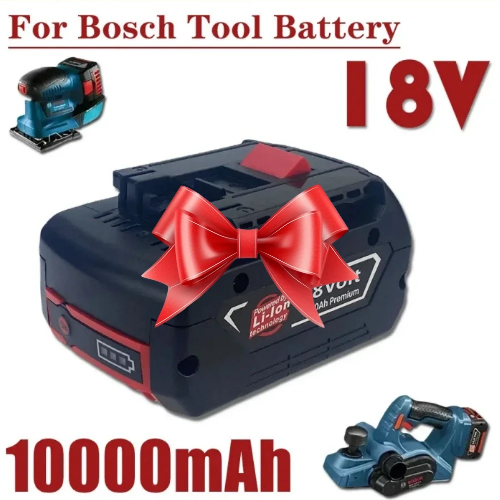 

Аккумулятор литий-ионный 18В 6.0Ач для электроинструментов Bosch GSR GSB BAT618 BAT609 P108, для ударного гайковерта