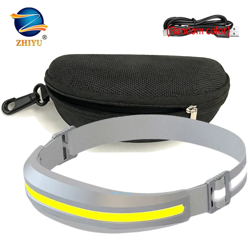 

Super Bright LED Headlight USB Rechargeable Head Torch Long-lasting Outdoor Camping Fishing Headlamp with Emergency Red Light