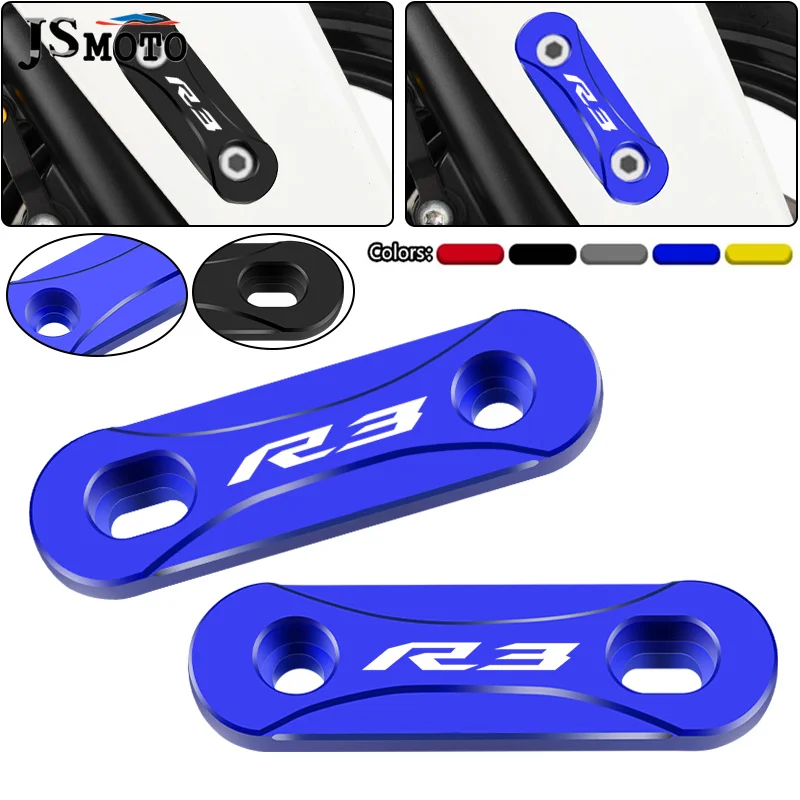 

For YAMAHA YZF R3 R25 R15 V1-V3 Motorcycle Accessories Front Axle Coper Plate Decorative Cover CNC Modified Fender Trim Cover