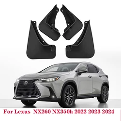 Car Fender Mud Flaps For Lexus NX NX260 NX350h 2022 2023 2024 Splash Guards MudFlaps Front Rear Mudguards Auto Accessories