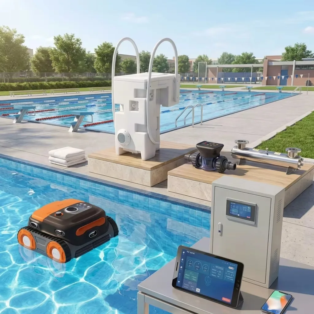 Canton Fair Outdoor School Swimming Pool Complete Filtration & Pump Water Purification System Solutions