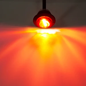 10PCS 24V Geräucherte Runde LED Seite Marker Lichter Freiheit Vorne Hinten Signal Lampe Indikatoren Wasserdicht für Lkw Anhänger boot