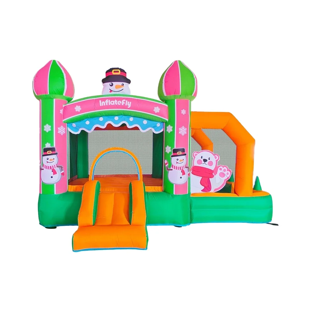 

Snowman Sports Blow up Bouncy Castle Inflatable Combo Slide and Ball Pool Bounce House Jumping Castle Domestic