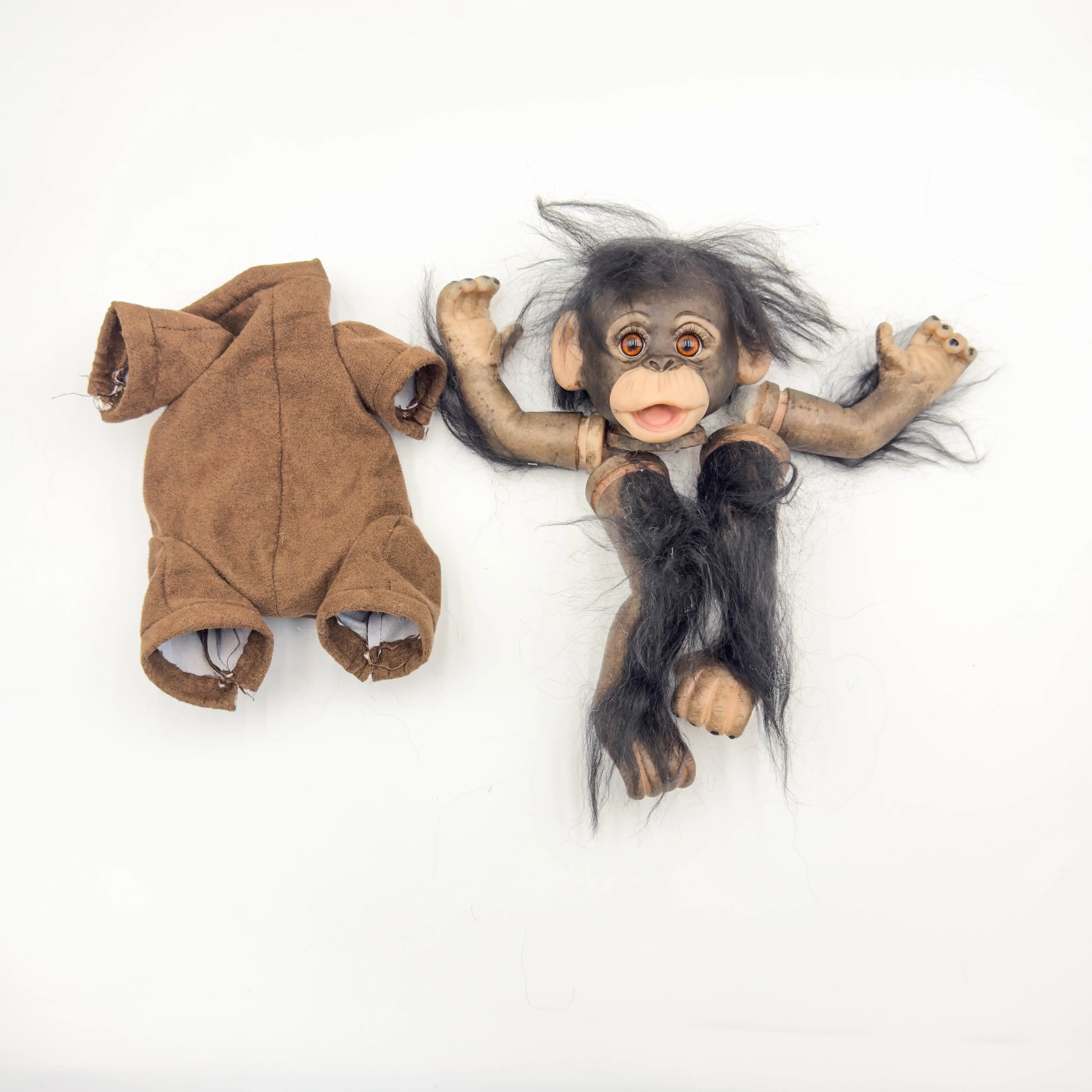 NPK 18'' Unfinished Handmade DIY Part Reborn Monkey Already Painted Finished Reborn Baby Toy