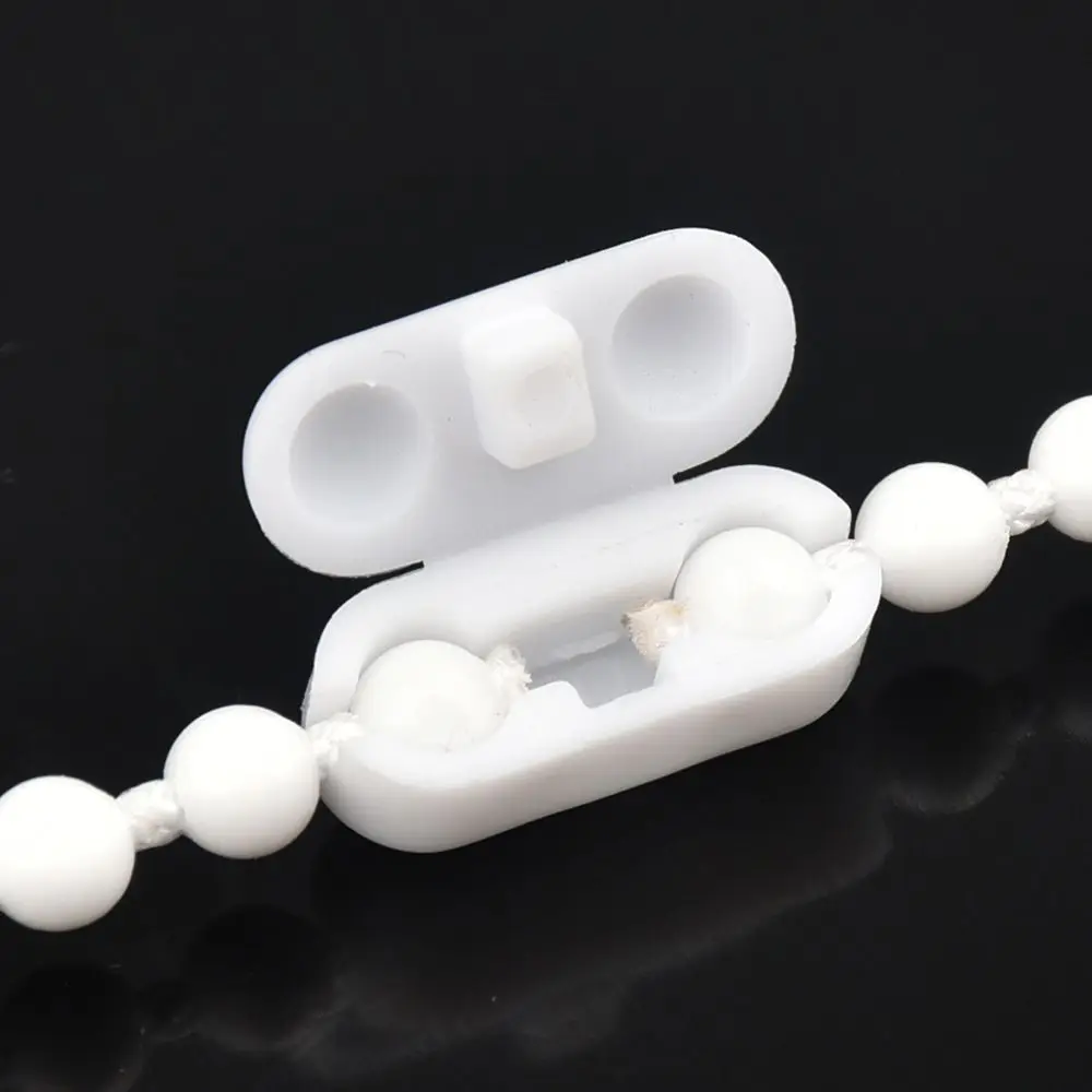 20 pcs/lot Spare Tool White Plastic Curtain Accessories Blinds Pull Bead Connector Curtain Chain Connector Curtain Repair Parts