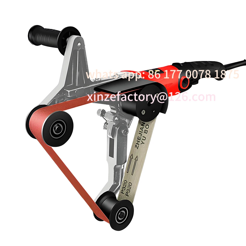 Customizable 220V Electric Belt Sander Stainless Steel Round Pipe Drawing Machine Round Pipe Grinding and Polishing Machine