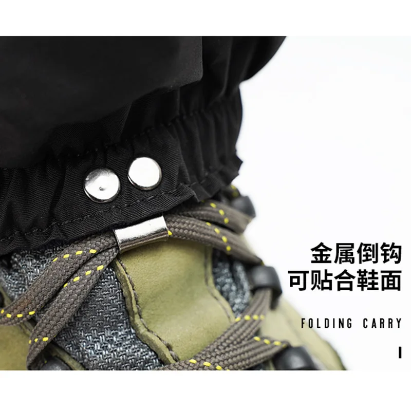 Esquí al aire libre, cubierta para la nieve, senderismo para hombres y mujeres, montañismo, serpiente a prueba de nieve, protector para piernas a prueba de arena, cubierta para los pies