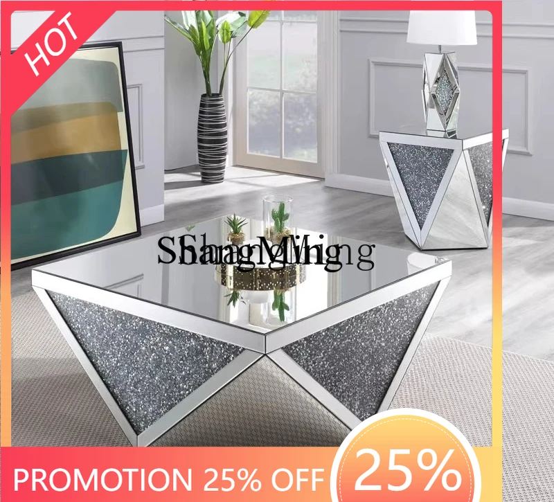 

SM Home Fashion Living Room Sofa Edge few creative display stand mirror furniture light luxury corner few