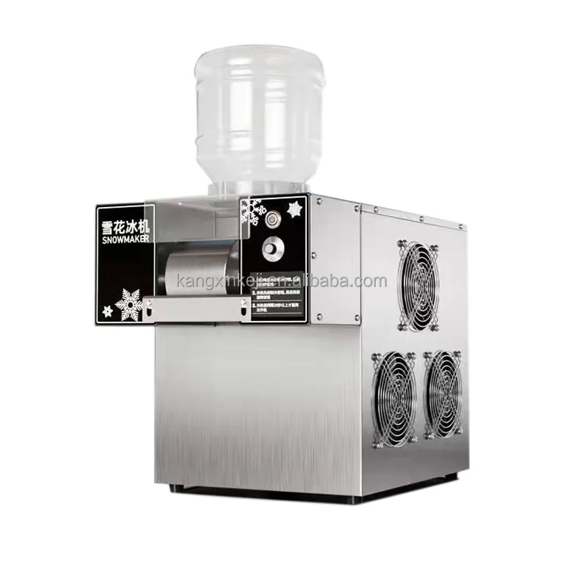 

Электрическая дробилка льда из нержавеющей стали с воздушным охлаждением, ледогенератор с быстрым молоком и снежинками для домашнего и использования в отеле