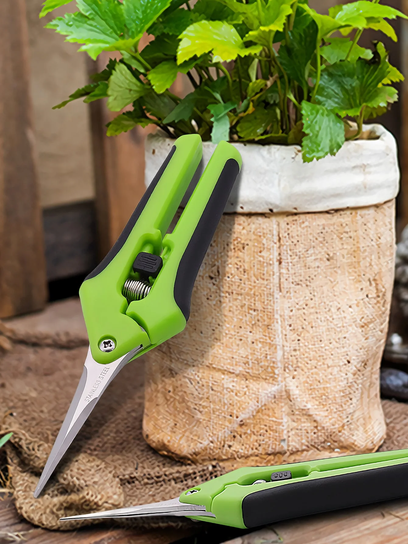 1pc Carbon Steel Garden Scissors, Garden Tools Modern Non Slip Garden Pruning Shear For Garden