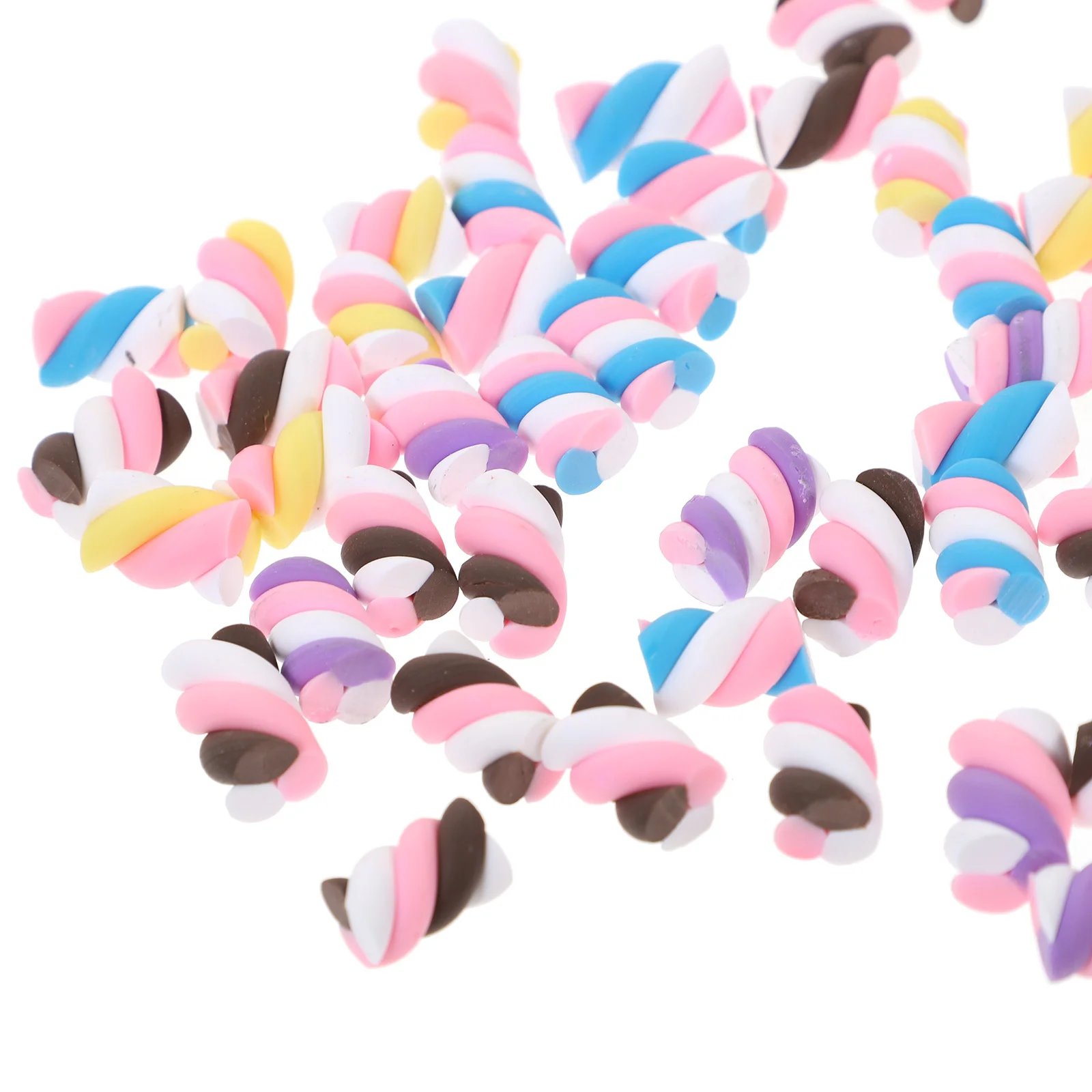 60 Pcs Mini Marshmallows DIY Phone Shell Material Craft Accessory Accessories Pottery