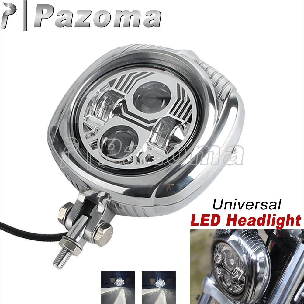 

Motorcycle Sealed Beam Electroline Vintage Headlight Retro Headlamp Universal For Harley Yamaha Honda Suzuki Kawasaki Cafe Racer