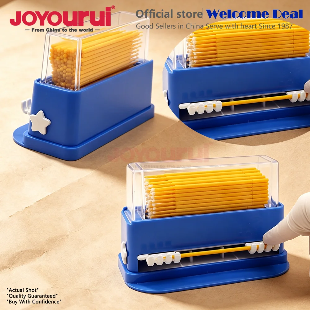 Dental Micro Applicator Dispenser Holder Disposable Brush Stick Cotton Tip Dentistry Storage Box Organizer Case Dentist Material