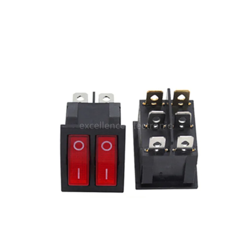 KCD6 Interruptor Basculante Doble 16A 250V Impermeable Barco - imagen 3
