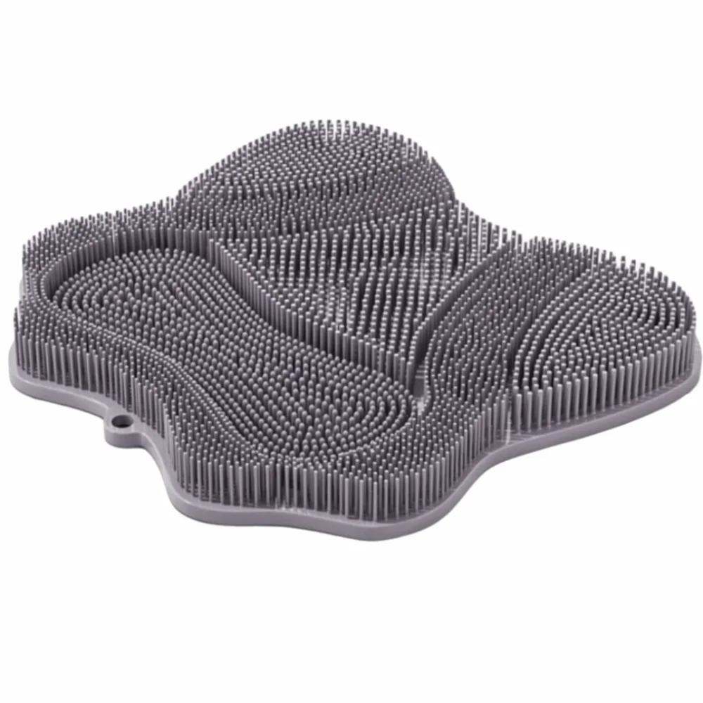 

With Suction Cups Shower Foot Scrubber Silicone Exfoliating Massage Back Scrubber Non-Slip Shower Foot Washer Bath Time
