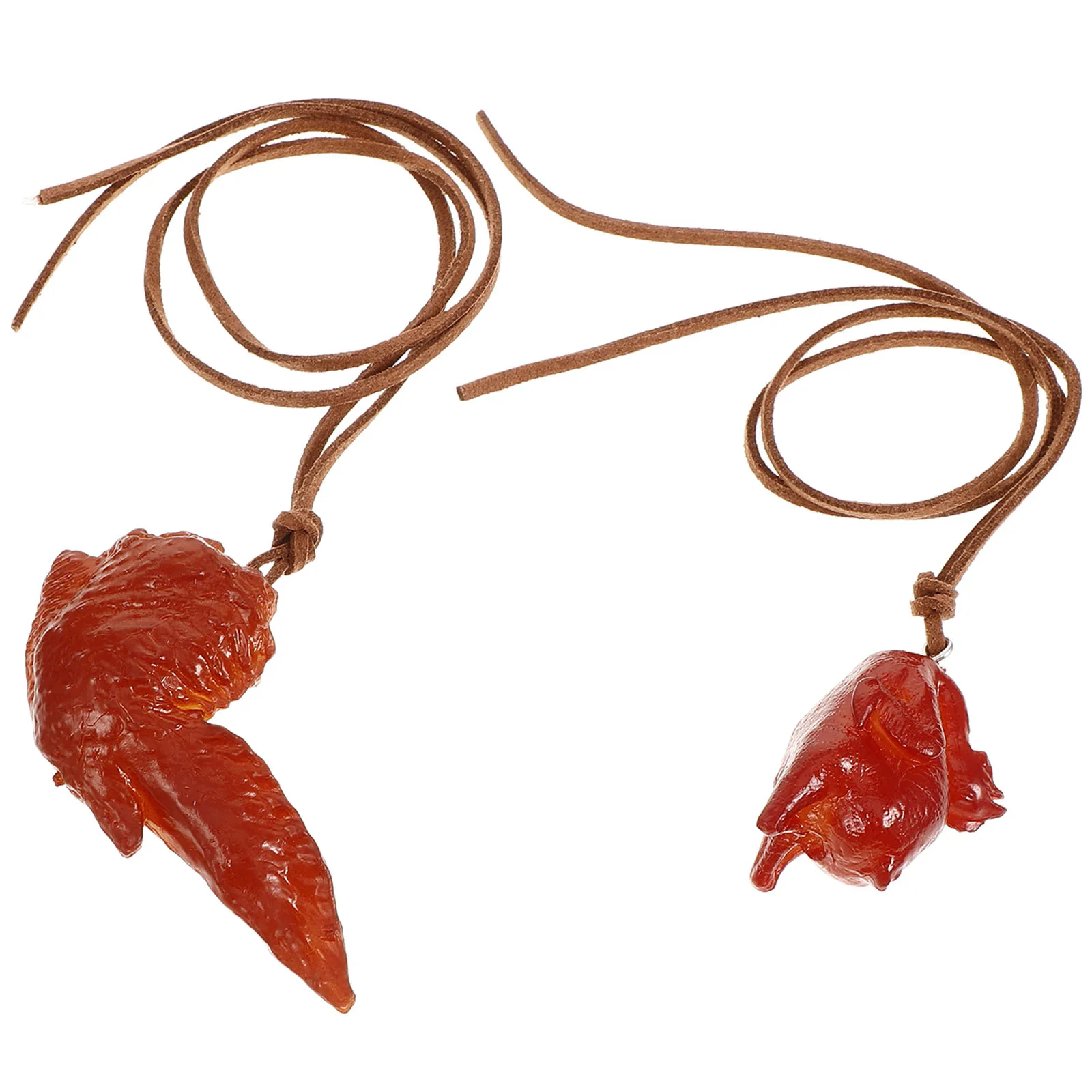 

2Pcs Roasted Chicken Car Pendants Hanging Decorations for Rearview Mirror Car Accessories Interior Charm Ornament