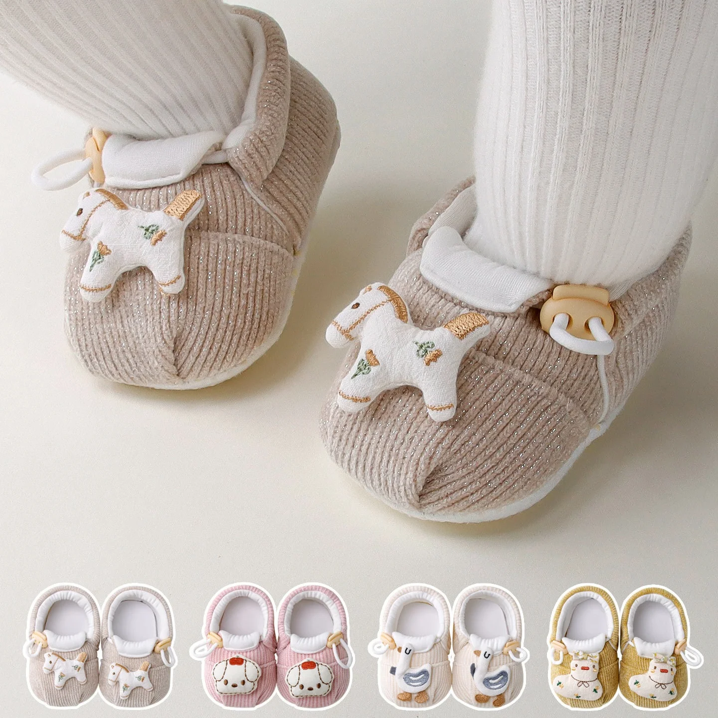 الوليد حذاء طفل للفتيات الفتيان ربيع الخريف الدافئة الكرتون موضة الأولى مشوا المضادة للانزلاق لينة وحيد الرضع حذاء طفل صغير 0-1Y