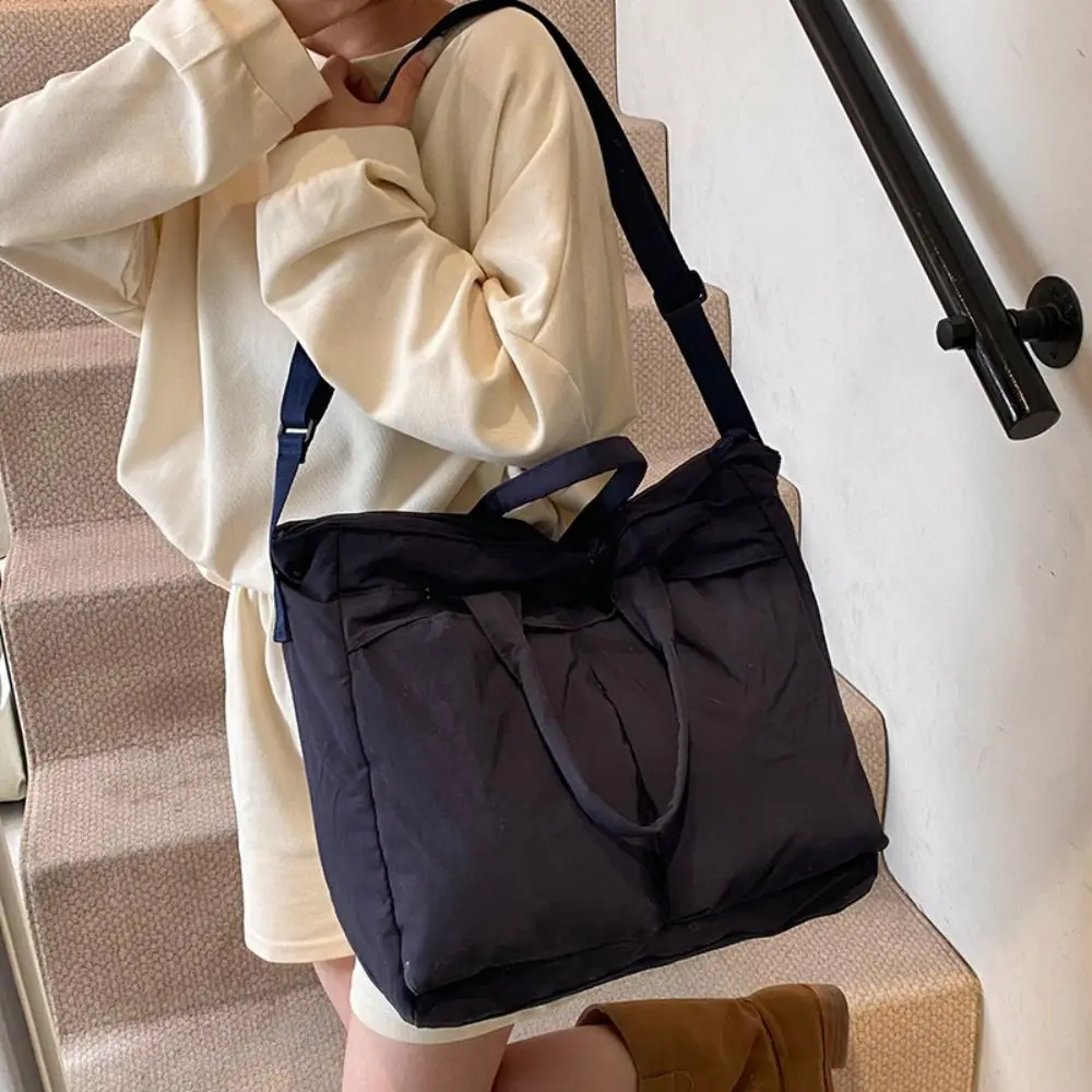 

Модные холщовые винтажные сумки на плечо, сумки-тоут в стиле Харадзюку, подростковая сумка-мессенджер, большая вместительная нейлоновая сумка через плечо для девочек