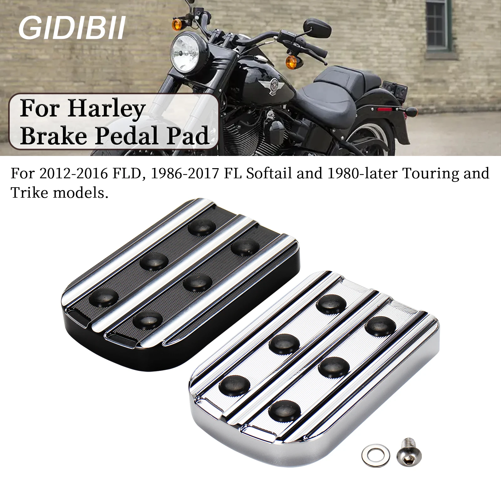 

Motorcycle Large Foot Pegs Footrest Brake Pedal Pad For Harley FLRT FLHX FLHR FLHRC FLTRX FLSTF FLHTC FLHXSE FLTRXSE FLHTKSE
