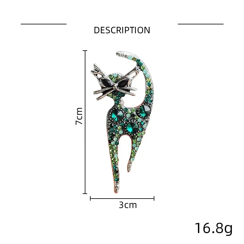 جديد لامع حجر الراين لطيف المينا دبابيس القط للنساء دبابيس كومبو حيوان لكل واحد مكتب الحزب عارضة الملحقات الهدايا #6