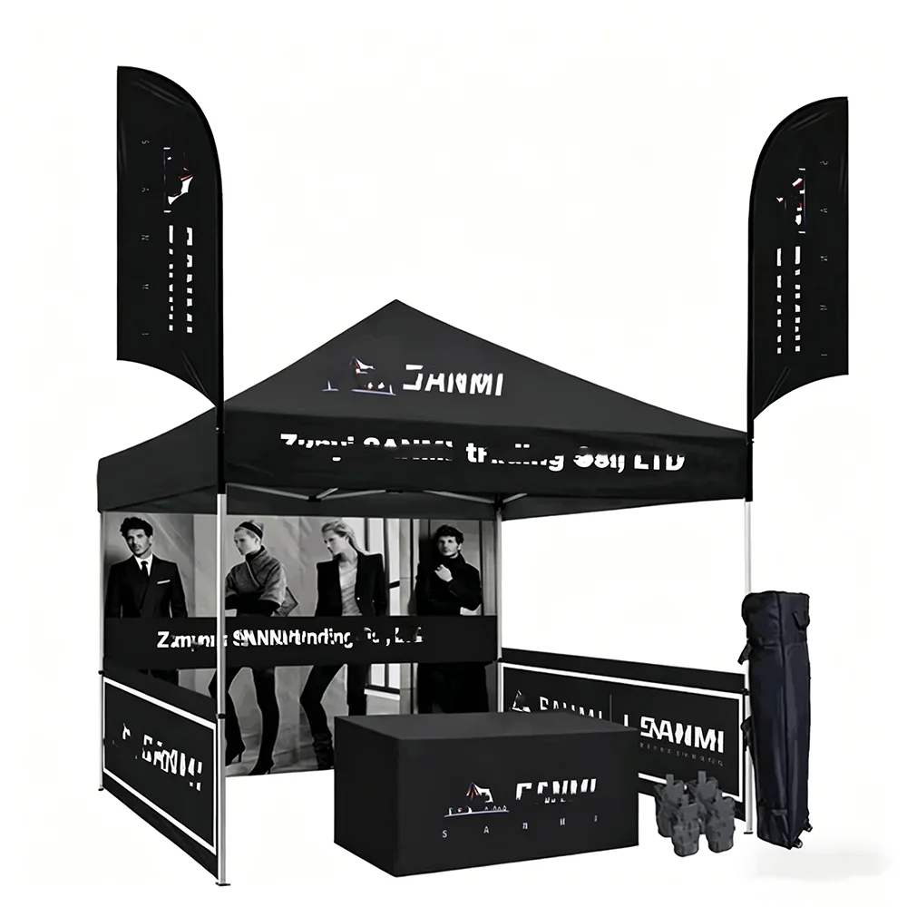 

10x10 FT Pop up Canopy Tent 40mm Heavy Duty Aluminum Frame UV Protection Weather Resistant Exhibition Booth Star Spangled Event