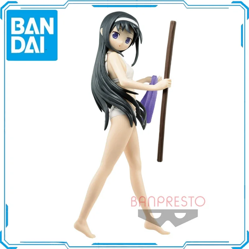 In Stock Original Bandai BANPRESTO EXQ Akemi Homura Swimsuit Action Figure Animation ToyGift Model Collector Anime Hobby Genuine