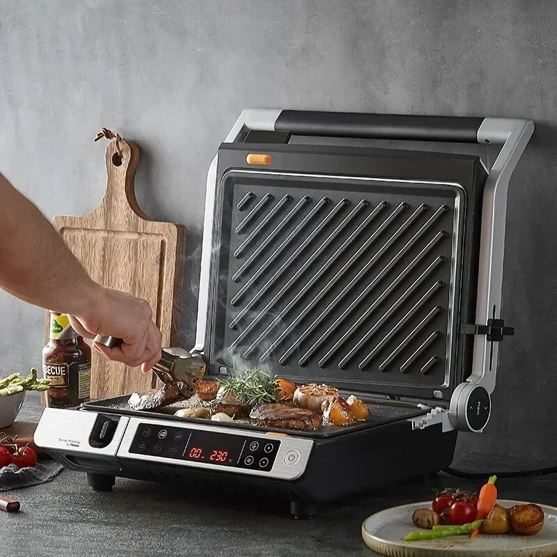 Intelligent Multifunctional Double-sided Heating Electric Grill for Steaks, Automatic Beef Steak Fryer for Home Use 220V Hot sal