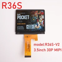 Pantalla LCD de Repuesto para Consola de Juegos R35S R36S de 3.5 Pulgadas, Pantalla R36S-V2 sin Placa de Cubierta