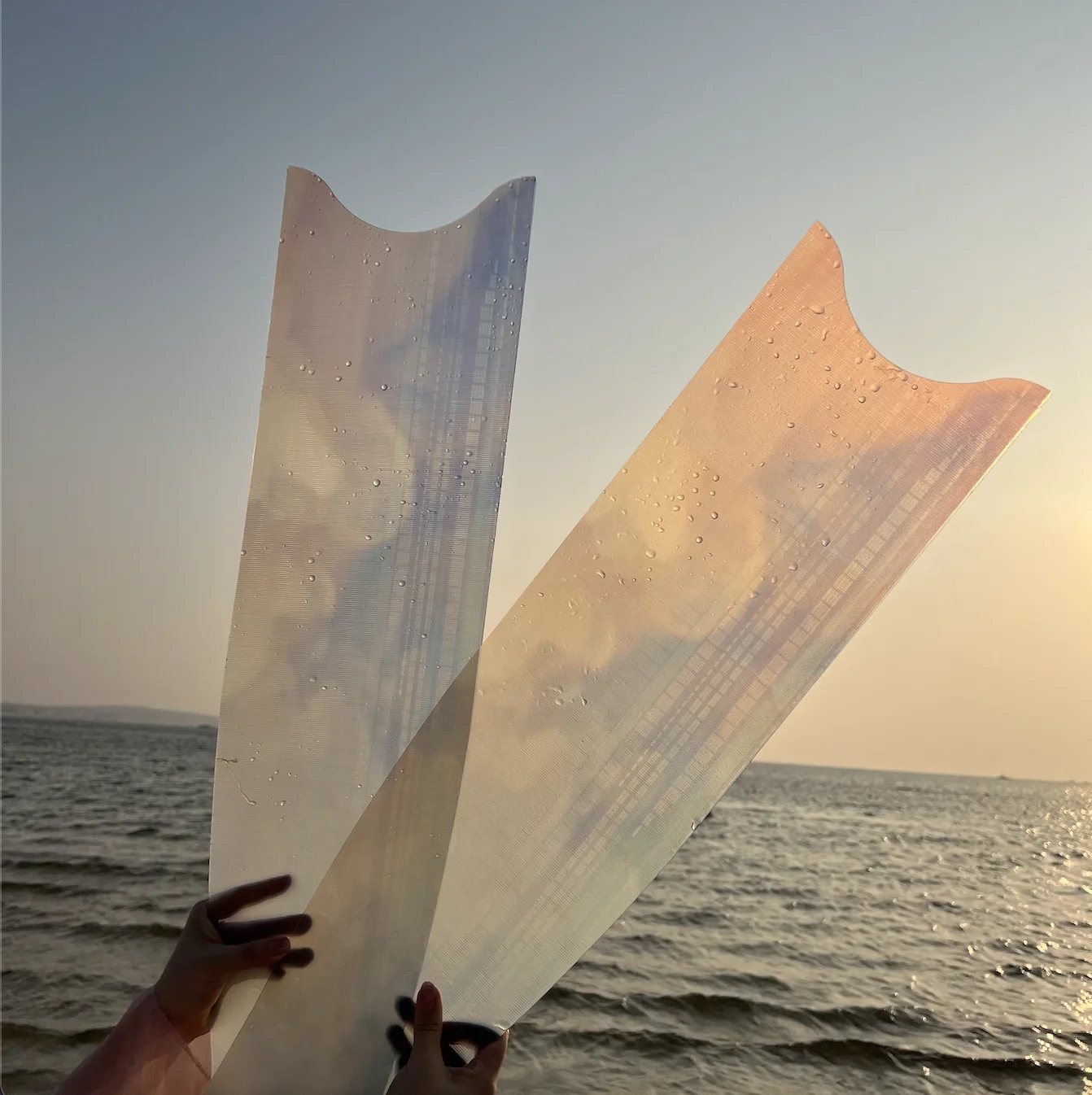 Factory Long Transparent Fiberglass Freediving Fins Glass Fibre Scuba and Snorkeling Swimming  Free Diving Flipper Fins