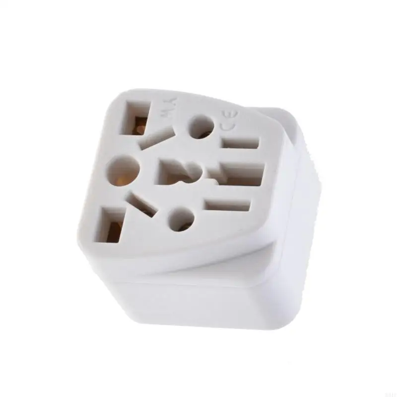 US Travel Adapter European To US Plugs Converter Plastic & Metal for Global Use 831F