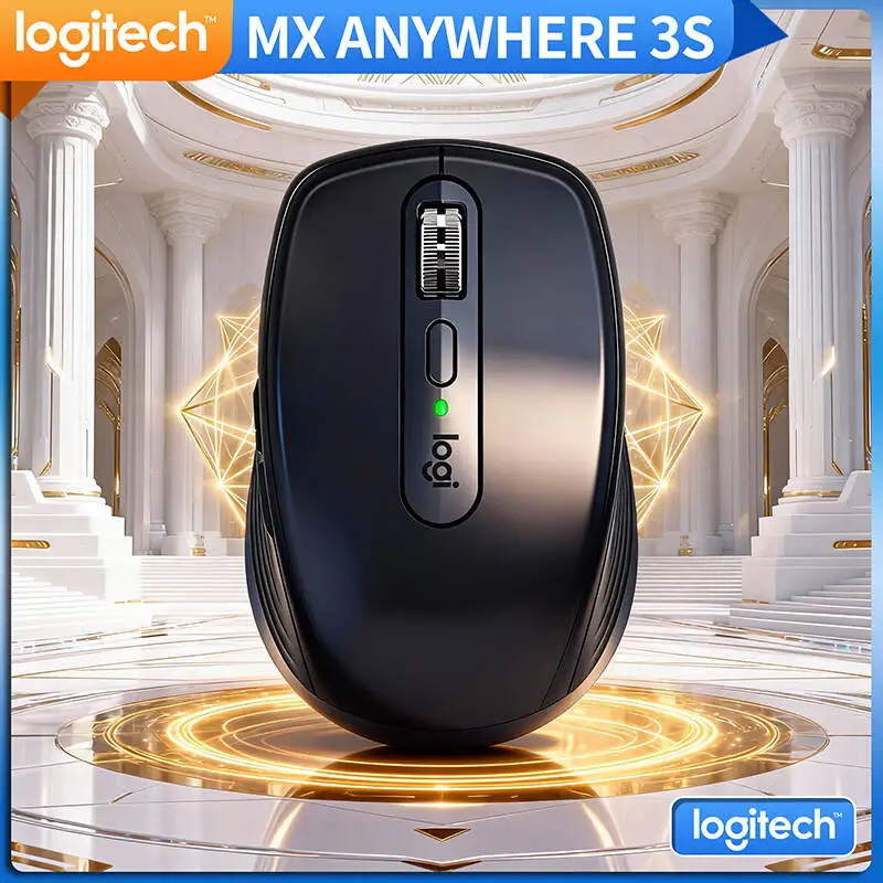 

New Logitech MX Anywhere 3S, Works on Glass & Other Surfaces, Silent Magnetic Click, 8K DPI Sensor, Quiet Clicks, Adjustable DPI