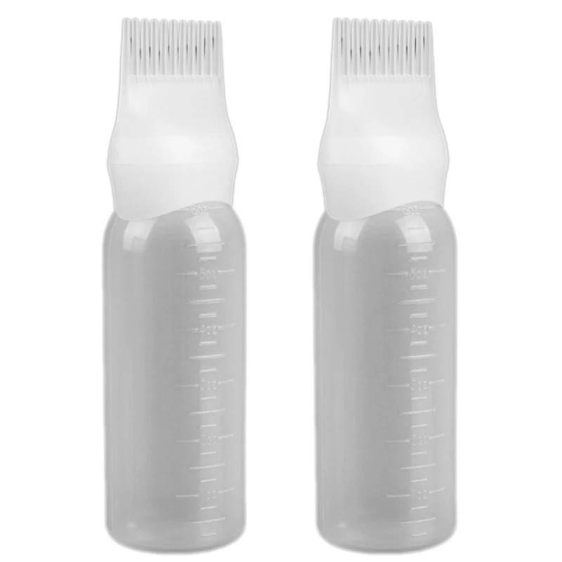 

2X Dyeing Shampoo Bottle Oil Comb 120ML Hair Tools Hair Dye Applicator Brush Bottles Styling Tool Hair Coloring