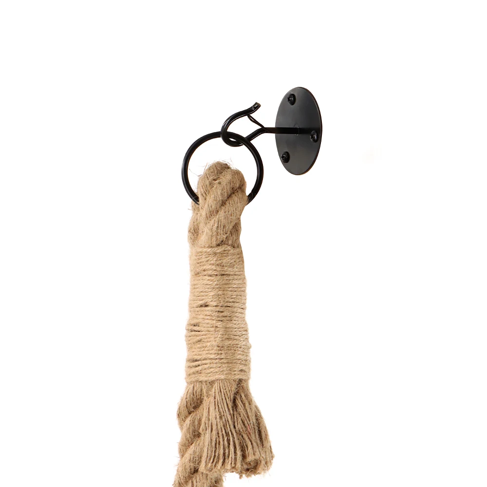 Katzen-Kletterseil mit Haken, Decken- und Wandmontage, Kratzbaum-Kletterseil-Spielzeug, geeignet für Haus- und Freigängerkatzen – Detail 7