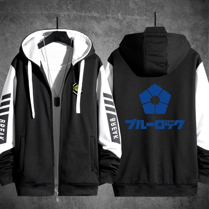 Anime BLUE LOCK 3D Print Zip Up Women/Men Hoodie Sweatshirt Streetwear Hip Hop Zipper Hooded Jacket Casual Sportswear